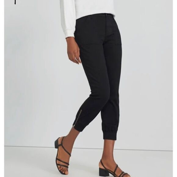 NWT J. brand Arkin Zip Ankle Jogger black, size 32 - Picture 2 of 16